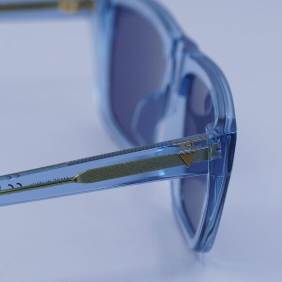 Bottega Veneta BV1291S 003 Sunglasses Blue Rectangle Frame, Blue Lenses main image 10